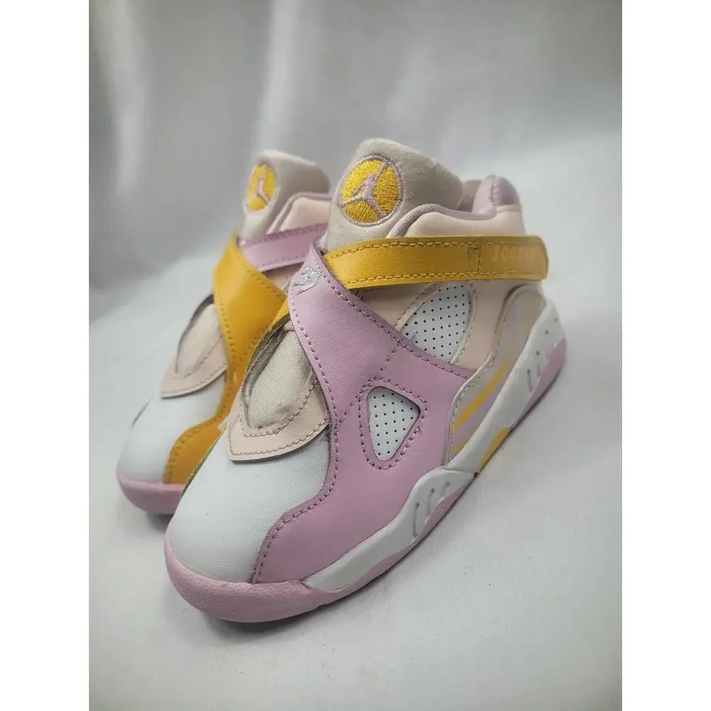 Jordan 8 Shoes Toddler Size 9C Artic Punch Pink Yellow Girls Sneakers CN8093-816